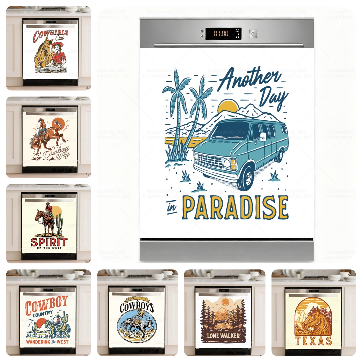 Furniture Paradise & Hardware Ghaziabad - Autocollants imperméables Western Cowboy & Paradise