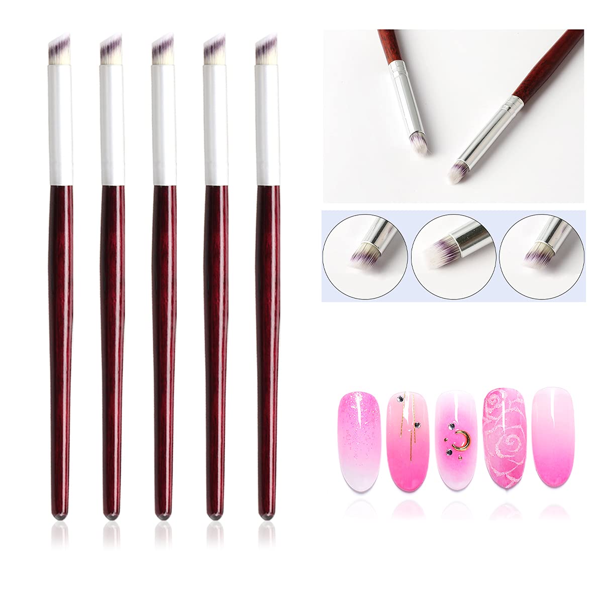 Furniture Hardware Nails - Ensemble de pinceaux à ongles en