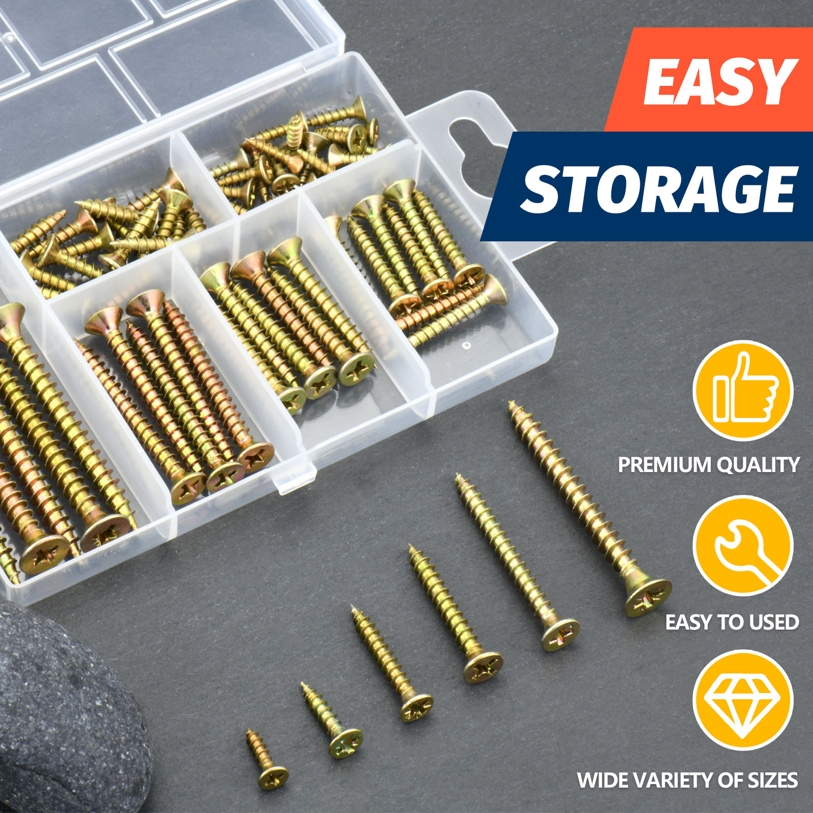 Furniture Hardware Fixing Screws - Kit de vis à bois de
