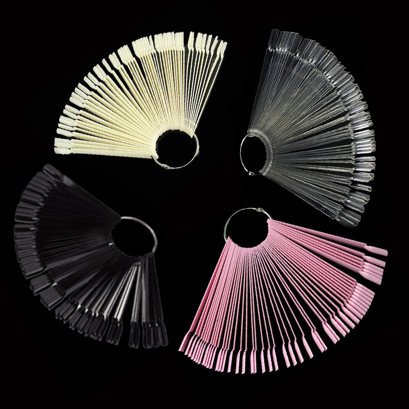 Furniture Hardware Nails - Faux-ongles vernis, 4 couleurs, 50 pièces,