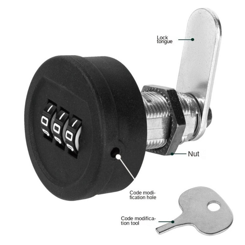 Furniture Hardware Lock - Serrure à code pour tiroir, longueur