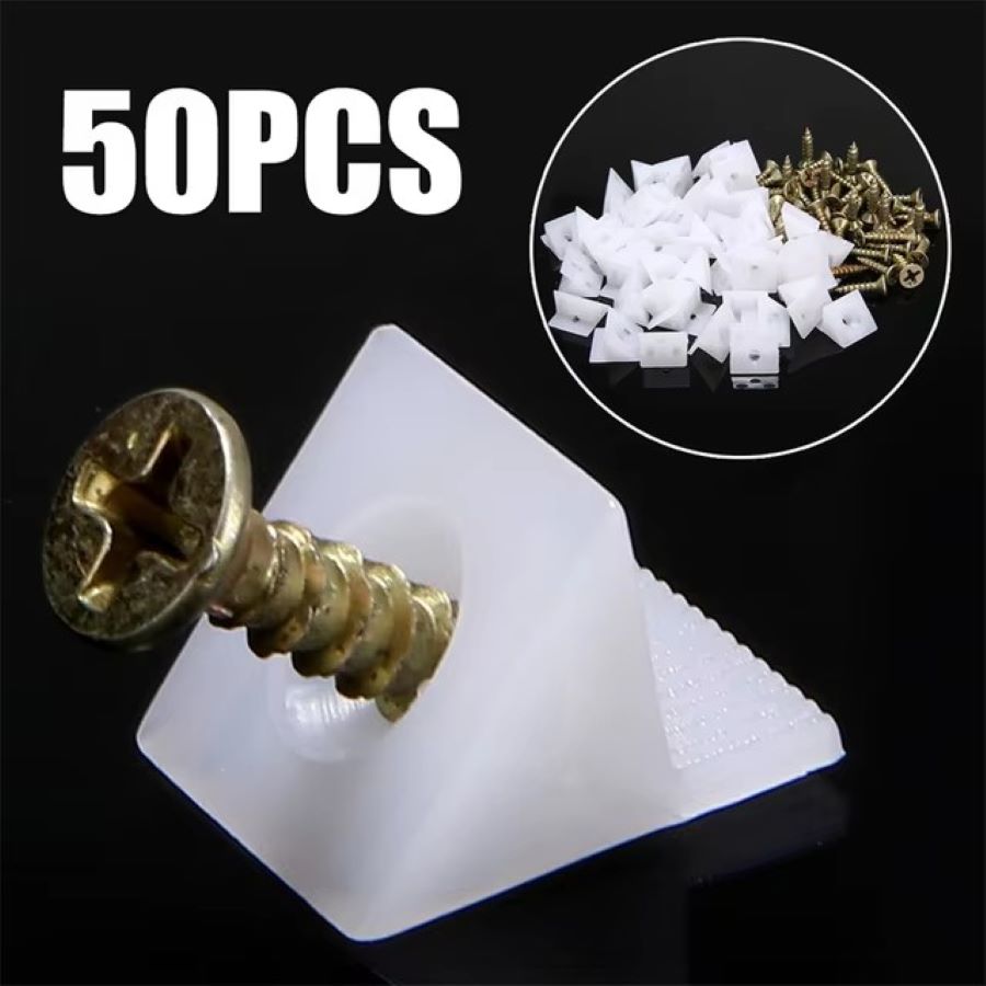 Furniture Hardware Fixing Screws - 50/100 pièces Cales de réparation et