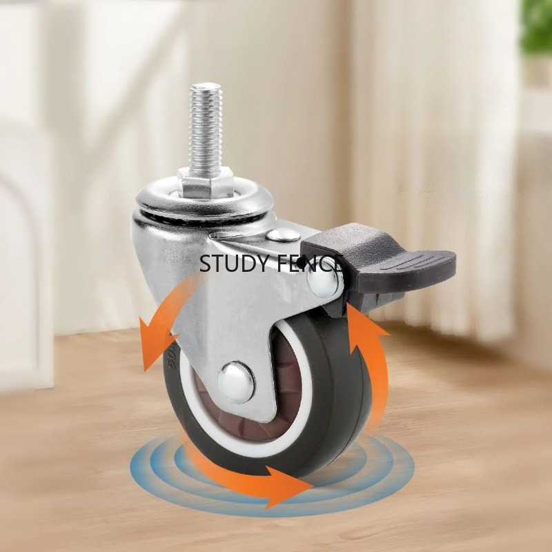 Roulettes à vis M6 1/1, 25/1,5 - Office Furniture Hardware avis et prix