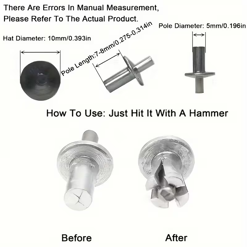Rivets en aluminium à tête ron - Furniture Hardware Fixing Screws avis et prix