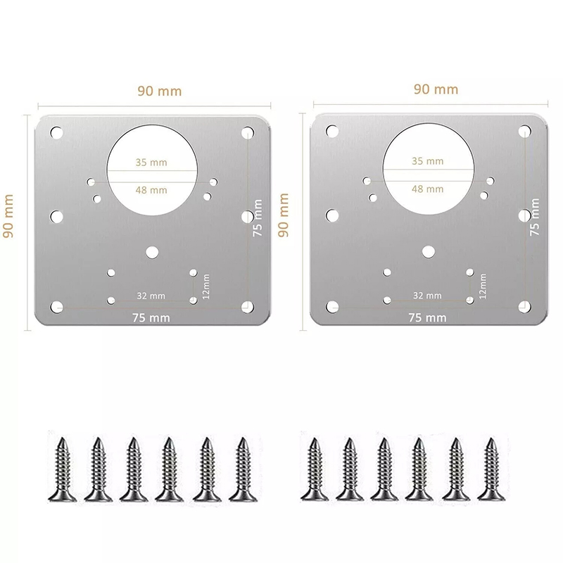 2/10 pièces ensembles plaque d - Furniture Hardware Fixing Screws avis et prix