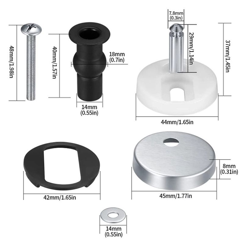 Lot de 2 charnières de siège d - Furniture Hardware Fixing Screws avis et prix